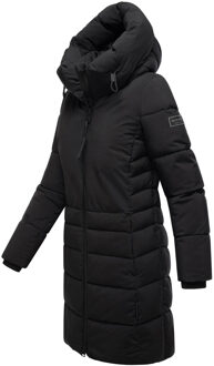 dames gewatteerde mantel Mondnebel XIV – warm, stijlvol & functioneel Zwart - XL