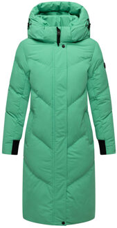 dames gewatteerde mantel Teonaa met capuchon & sportief-elegant design Groen - L