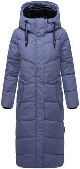 dames gewatteerde winterjas Hingucker – Extra Lang & Warm Blauw