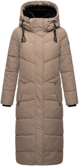 dames gewatteerde winterjas Hingucker – Extra Lang & Warm Grijs