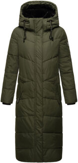 dames gewatteerde winterjas Hingucker – Extra Lang & Warm Groen