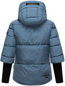 dames gewatteerde winterjas Lotusherz XIV – warm, functioneel & urban Blauw