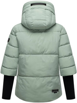 dames gewatteerde winterjas Lotusherz XIV – warm, functioneel & urban Groen