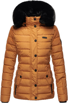 Dames Gewatteerde Winterjas Milianaa – Warm, Gezellig & Weerbestendig met Capuchon Bruin