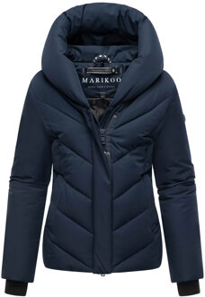 dames gewatteerde winterjas Nadiraa met 2-in-1 design & capuchon Blauw - XS