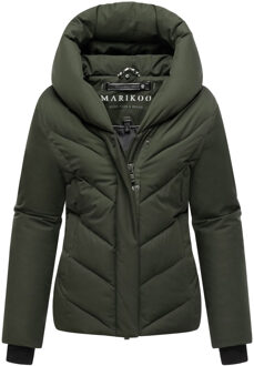 dames gewatteerde winterjas Nadiraa met 2-in-1 design & capuchon Groen - XS