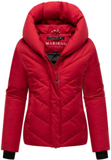 dames gewatteerde winterjas Nadiraa met 2-in-1 design & capuchon Rood - L