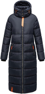 dames gewatteerde wintermantel Kristallblume – Warm & Trendy Blauw - XL