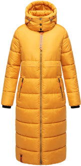 dames gewatteerde wintermantel Kristallblume – Warm & Trendy Geel - XS