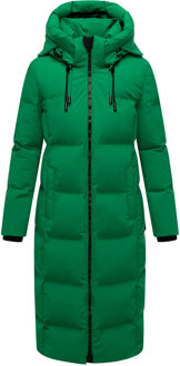 dames gewatteerde wintermantel Tikoraa met afneembare capuchon Groen - S