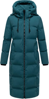 dames gewatteerde wintermantel Tikoraa met afneembare capuchon Groen - XL