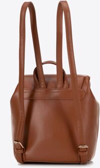 Dames Geweven Rugzak Bruin en Beige Bruin en Beige Polyurethaan