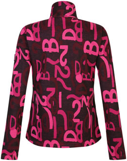 Dames glades graffiti jas Roze - 34