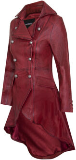Dames gotische Victoriaanse jas-Accra Bourgogne - EU 36 / UK 8