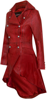 Dames gotische Victoriaanse jas-Accra Rood