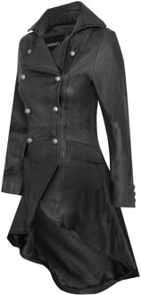 Dames gotische Victoriaanse jas-Accra Zwart - EU 42 / UK 14