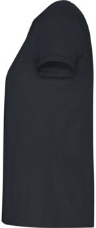 Dames gouden t-shirt Zwart - M