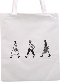 Dames Handtassen Canvas Draagtas Katoenen Doek Schouder Shopper Tassen Voor Vrouwen Eco Opvouwbare Herbruikbare Boodschappentassen Kruidenier 1