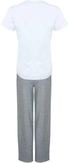 Dames heather lange pyjama set Grijs - XS