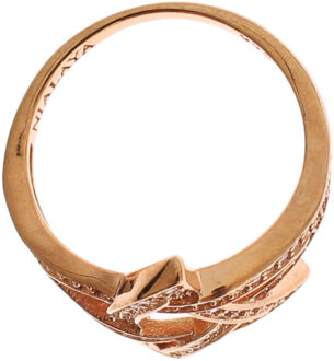 Dames Helder CZ Gouden 925 Zilveren Ring