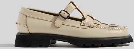 Dames Hereu Soller Sport Leren Flats in Geel - EU 39/ UK 6