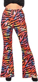 Dames Hippiebroek Tijger multicolour Multikleur - Print