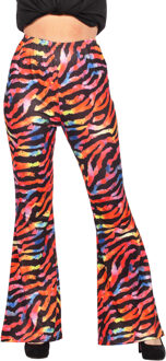 Dames Hippiebroek Tijger multicolour Multikleur - Print