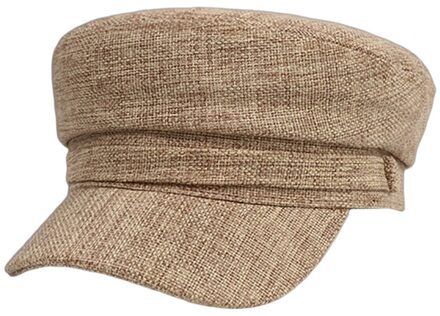 Dames Hoeden Vrouwen Zomer Hoed Achthoekige Platte Cap En Najaar Katoen Vrouwelijke Navy Hoeden Voor Vrouwen Cap Hoed vrouw khaki