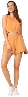 Dames hoge taille shorts Geel - M