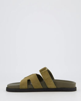 Dames ibiza slipper suede - maat 39 Groen
