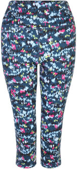 Dames influential dash print 3/4 legging Blauw - 36