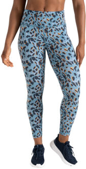 Dames influential gerecyclede legging met luipaardprint Blauw - 40