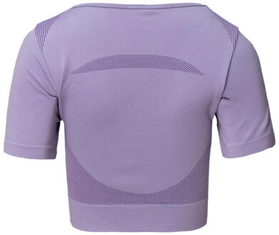 Dames ingel cropped t-shirt - maat M Paars