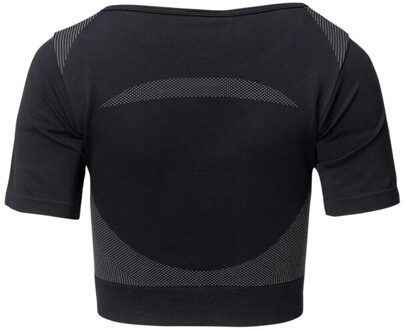 Dames ingel cropped t-shirt - maat XL Zwart