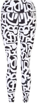 Dames invloedrijke graffiti legging Zwart - 36