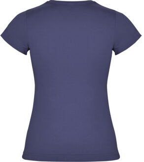 Dames jamaica t-shirt met korte mouwen Blauw - XL