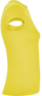 Dames jamaica t-shirt met korte mouwen - maat L Geel
