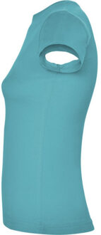 Dames jamaica t-shirt met korte mouwen - maat M Blauw