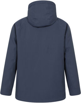 Dames Kastanjebruine Waterdichte Gewatteerde Jas (Marineblauw) - maat EU 40 / UK 12 Navy