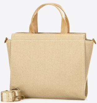 Dames Katoenmix Tas Beige Katoen - maat