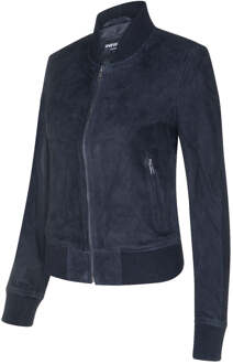 Dames klassiek MA-1 suède bomberjack-Newbury - maat EU 40 / UK 12 Navy