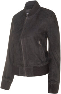 Dames klassiek MA-1 suède bomberjack-Newbury Zwart - EU 50 / UK 22