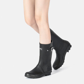 Dames kniehoge regenlaarzen - maat Zwart