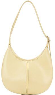 Dames Knoedel Tas Kleine Persoonlijkheid Dames Handtas Wit Dames Kunstmatige Lederen Schoudertas Kleine Jeugd Dagelijkse Tas geel
