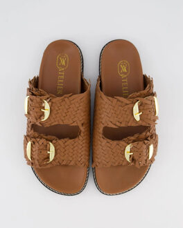 Dames knot slipper Bruin - 37