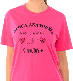 Dames korte mouwen zomerpyjama's KL40000 Roze