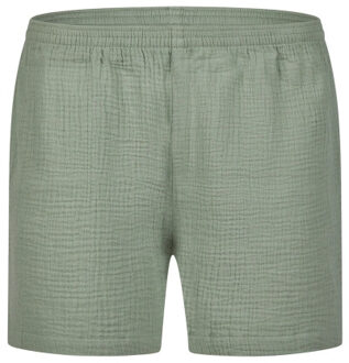 Dames korte pyjama set mousseline shortama Groen