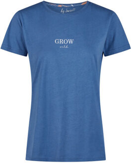 Dames korte pyjama set shortama blauw/roze gebloemd Veelkleurig - XL