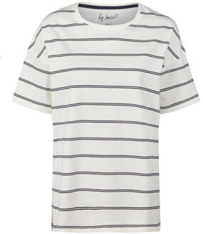 Dames korte pyjama set shortama off-white - maat M Veelkleurig