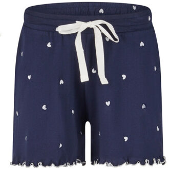 Dames korte pyjama set shortama off-white Veelkleurig - XL